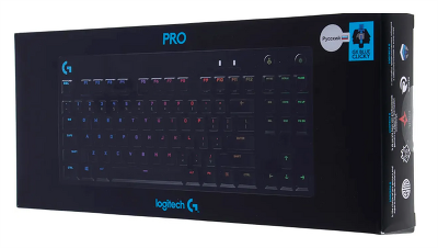 Клавиатура Logitech Gaming keyboard G PRO, Mechanical, RGB, Black, [920-009393]