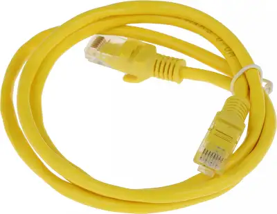 Патч-корд Premier PP12-1M/Y 1000Гбит/с UTP 4 пары cat.5E CCA molded 1м желтый RJ-45 (m)-RJ-45 (m)