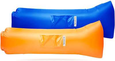 Надувной диван БИВАН 2.0 (комплект 2 шт.), синий/оранжевый [BVN17-TWX- ORN-BLU]