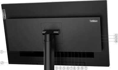 Монитор Lenovo 27" P27u-20, 16:9, IPS, UHD, 4ms, 450cd, 60Hz, HDMI, DP, USB, USB-C, 1xThunderbolt, LAN, SPK, HAS