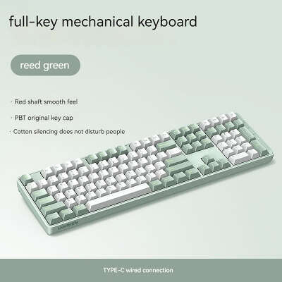Клавиатура механическая UGREEN KU103 (55817) USB Wired Mechanical Keyboard RU. Длина кабеля: 1,6м. зеленый