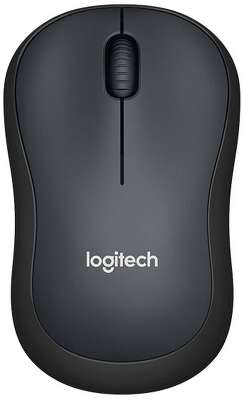 Мышь беспроводная Logitech M220 Silent Charcoal черная, оптическая, 1000dpi, 2.4 GHz, USB-ресивер, бесшумная (066199)