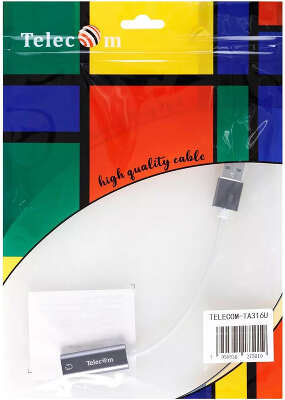 Переходник Telecom USB 2.0 Type-AM/mini jack 3.5 mm F (TA316U)