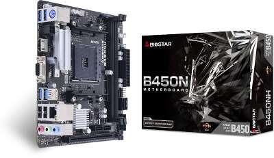 Материнская плата mini-ITX LGAAM4 Biostar B450NH