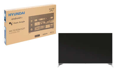Телевизор 55" Hyundai H-LED55QBU7500 UHD HDMIx3, USBx2 серебристый