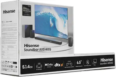 Саундбар Hisense AX5140Q 5.1.4 320Вт+280Вт черный