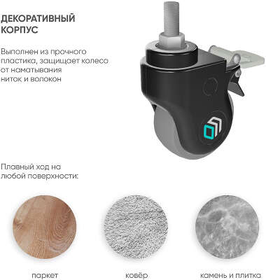 Крепление универсальное Onkron AWL-75B черный напольный мобильный
