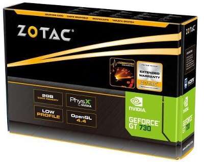 Видеокарта ZOTAC NVIDIA nVidia GeForce GT730 2Gb DDR3 PCI-E VGA, DVI, HDMI