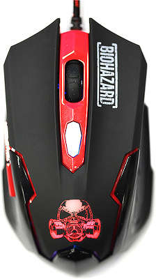 Мышь Qumo Dragon War Biohazard, Проводная, Оптическая, 800/1200.