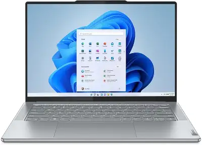 Ноутбук Lenovo Yoga Slim 7 14APU8 Ryzen 5 7640S 16Gb SSD512Gb AMD Radeon 760M 14.5" OLED 2.9K (2944x1840) Windows 11 Home l.grey WiFi BT Cam (83AA001DRU)