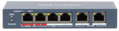 Коммутатор Hikvision DS-3E0106HP-E