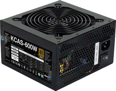 Блок питания Aerocool 600W Retail KCAS PLUS 600W ATX12V Ver.2.4, 80+ Bronze