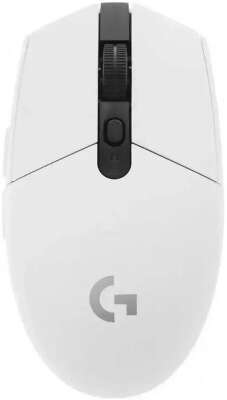 Мышь беспроводная игровая LOGITECH G304 LIGHTSPEED (Скорость света) белый (USB, 12000dpi, 6but) (910-005295)