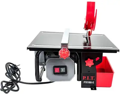 Плиткорез электрический P.I.T. Мастер PTC180-C 650Вт красный/черный