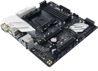 Материнская плата mATX LGAAM4 Biostar B550M-Silver