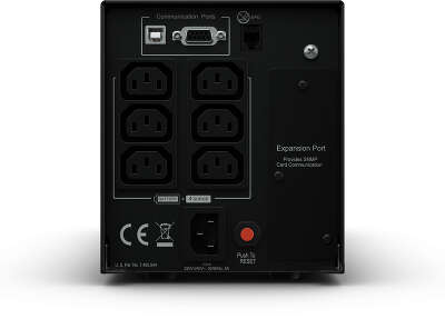 ИБП CyberPower PR750ELCD, Line-Interactive, 750VA/675W, 6 IEC-320 С13 розеток, USB&Serial, SNMPslot, LCD дисплей, Black, 0.48х0.27х0.28м., 13.5кг./ UPS Line-Interactive CyberPower PR750ELCD 750VA/675W USB/RS-232/EPO/SNMPslot (6 IEC С13)