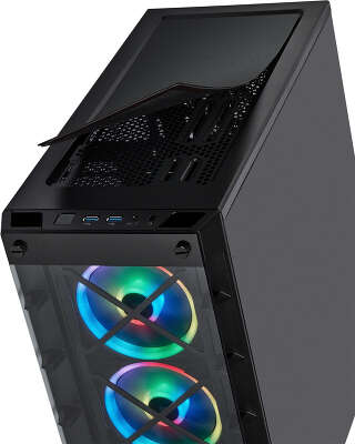 Корпус Corsair iCUE 465X RGB, черный, ATX, Без БП (CC-9011188-WW)