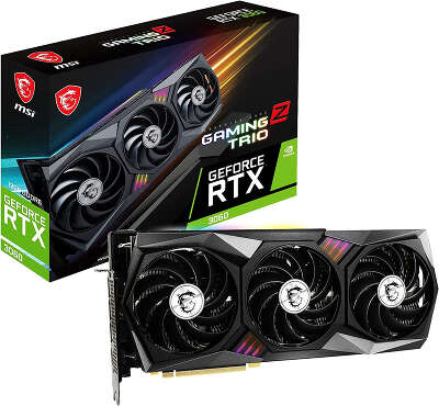 Видеокарта MSI NVIDIA nVidia GeForce RTX 3060 GAMING Z TRIO 12G 12Gb DDR6 PCI-E HDMI, 3DP