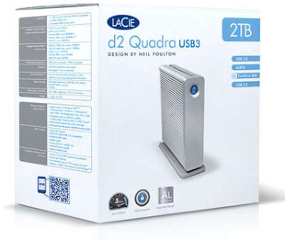Внешний диск Lacie USB 3.0 4000 ГБ 9000258EK (7200 об/мин) 3.5" серебристый e-SATA
