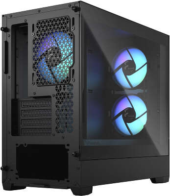 Корпус Fractal Design Pop Mini Air RGB Black TG Clear Tint, черный, mATX, Без БП (FD-C-POR1M-06)