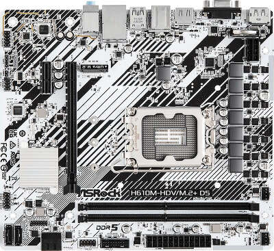Материнская плата mATX LGA1700 ASRock H610M-HDV/M.2+ D5