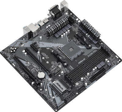 Материнская плата mATX LGAAM4 ASRock B450M PRO4 R2.0