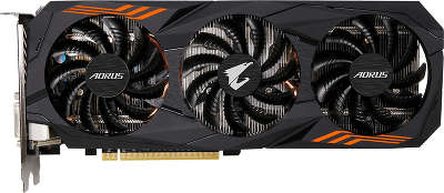 Видеокарта PCI-E NVIDIA GeForce GTX1060 6144MB GDDR5 Gigabyte [GV-N1060AORUS-6GD]