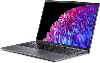 Ноутбук Acer Swift Go 14 SFG14-63-R8U9 Ryzen 5 8645HS 16Gb SSD1Tb AMD Radeon Graphics 14" OLED 2.8K (2880x1800) Windows 11 Home metall WiFi BT Cam (NX.KTSCD.002)