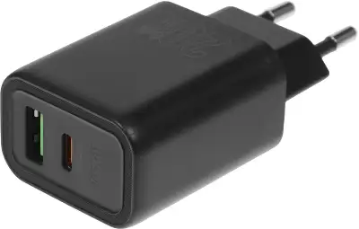 Зарядное устройство Hoco 20Вт, 3А, QC3.0/PD, 1xUSB, 1xType-C, N61, черный, коробка