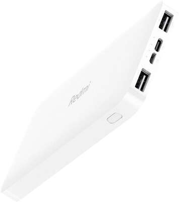 Внешний аккумулятор Xiaomi Redmi Micro-USB/USB-C/2xUSB 10000 мАч, White [VXN4286GL]