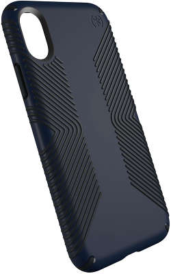 Чехол для iPhone XS/X Speck Presidio Grip, Black/Blue [117124-6587]