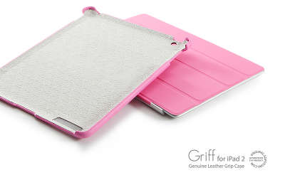 Кожаный чехол SGP Leather Case Griff для iPad 2, розовый [SGP07697]