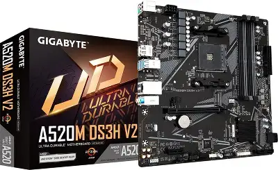 Материнская плата mATX LGAAM4 GIGABYTE A520M DS3H V2