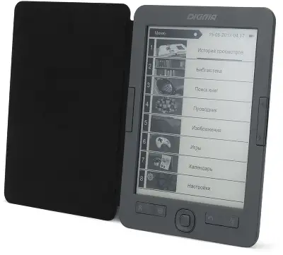 Электронная книга Digma X1 6" E-ink HD Pearl 1024x758 Touch Screen 600MHz/4Gb/microSDHC/подсветка дисплея темно-серый