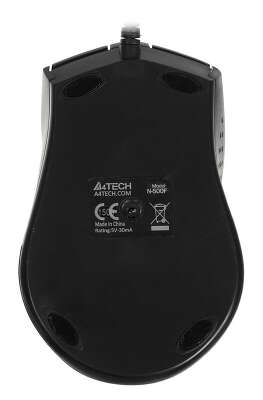 Мышь A4Tech V-Track Padless N-500F черный оптическая 1200dpi USB 4but