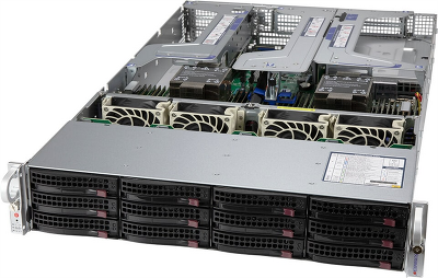 Серверная платформа Supermicro Super Server 2U 620U-TNR noCPU(2)Scalable/TDP 270W/no DIMM(32)/ SATARAID HDD(4)LFF+8(SFF)/2x10GbE SFP+(with transceiver) /2x2000W