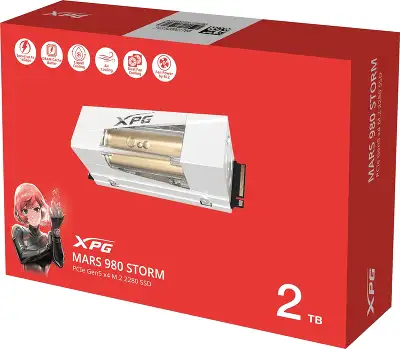 Твердотельный накопитель ADATA MARS 980 STORM M.2 NVMe PCIe 5.0 x4 2TB 14000/13000 COLOR BOX SEPARATED