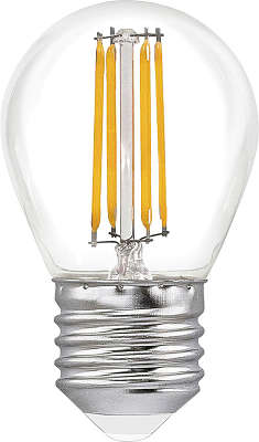 Лампа светодиодная Smartbuy FIL 5 (40) Вт, тёплый свет 3000 K [SBL-G45F-5-30K-E27]
