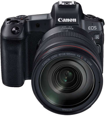 Цифровая фотокамера Canon EOS-R Black Kit (24-105 мм f/4L IS USM) + EF-EOS R адаптер