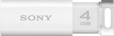 Модуль памяти USB2.0 Sony USM4GPW 4 Гб MicroVault Click, белый