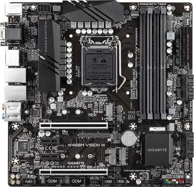 Материнская плата mATX LGA1200 GIGABYTE W480M VISION W