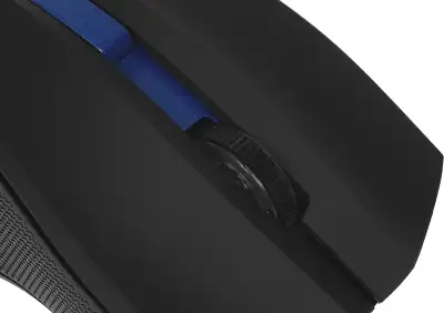 Мышь Оклик 615MW черный/синий оптическая 1200dpi беспров. USB для ноутбука 3but (412862)