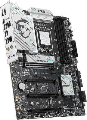 Материнская плата MSI B860 GAMING PLUS WIFI B860, LGA1851, 4*DDR5, 4*PCIEx16, 3*M.2, 1*TypeC, 2*USB3.2Gen2, 6*USB3.2Gen1, 8*USB2.0, 4*SATA3.0, 5G, Type-C(DP), DP, HDMI, ATX, RTL