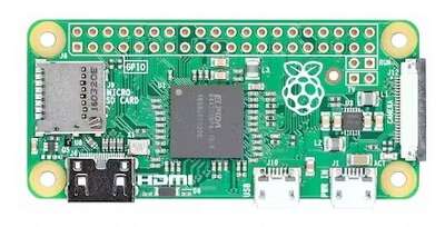 Одноплатный компьютер Raspberry Pi Zero 1GHz single-core CPU, 512MB RAM, Mini HDMI port, Micro USB OTG port, Micro USB power, HAT-compatible 40-pin header, Composite video and reset headers, CSI camera connector (v1.3 only)(MBZ)