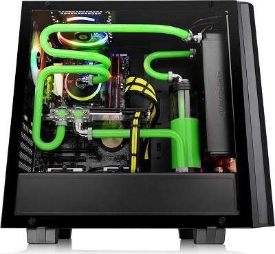 Корпус Thermaltake View 21 TG RGB Plus, черный, ATX, Без БП (CA-1I3-00M1WN-05)