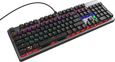 Клавиатура Оклик 970G Dark Knight механическая черный/серебристый USB for gamer LED