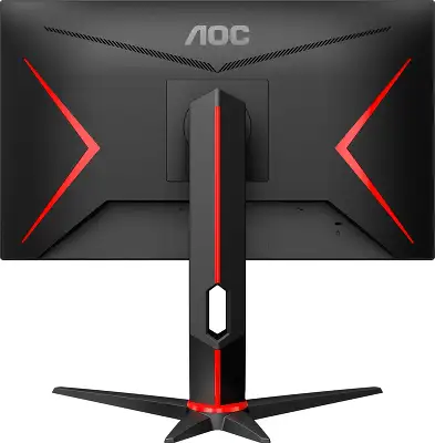 Монитор AOC 23.8" Value Line Q24G2A черный/красный IPS LED 16:9 HDMI M/M матовая HAS Piv 350cd 178гр/178гр 2560x1440 165Hz FreeSync Premium DP QHD 4.78кг
