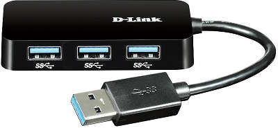 Концентратор USB3.0 D-link DUB-1341 (товар уценён)