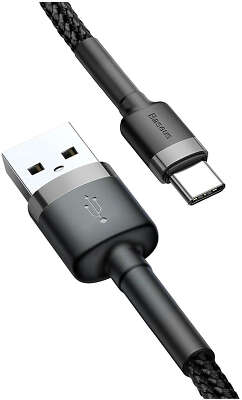 Кабель Baseus USB to USB-C, 3 м, Black/Gray [CATKLF-UG1]
