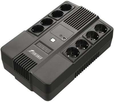 ИБП Powerman Brick 650 PLUS , 650 VA, Schuko, RJ45, черный